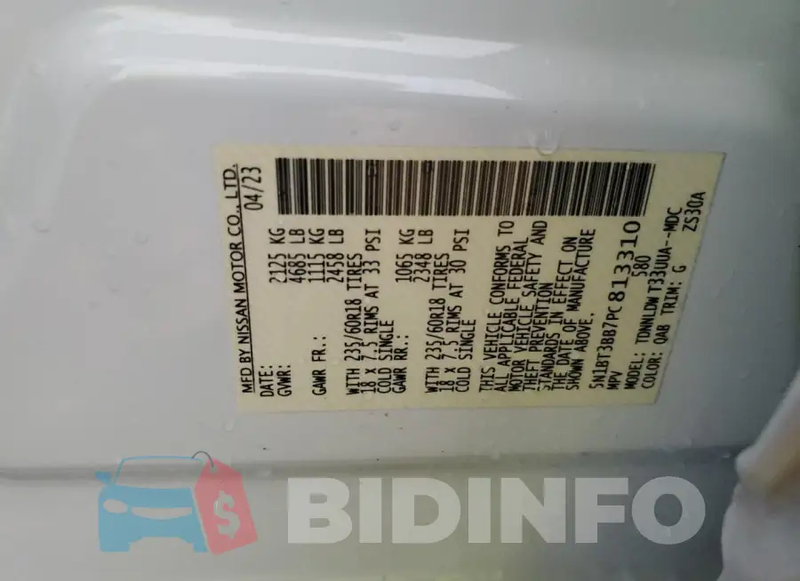 5N1BT3BB7PC813310 Photo# 13