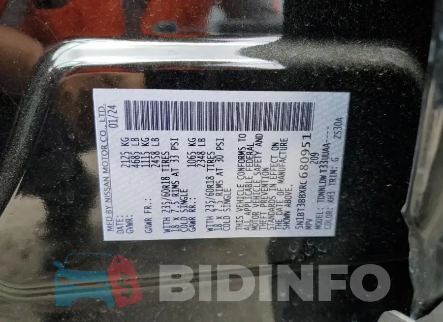 5N1BT3BBXRC680951 Photo# 14