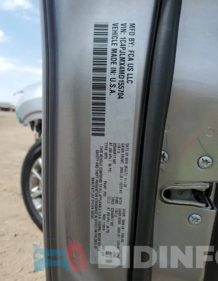 1C4PJLMX4MD155704 Photo# 14