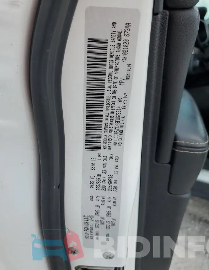 1C4PJMDS8FW676510 Photo# 14
