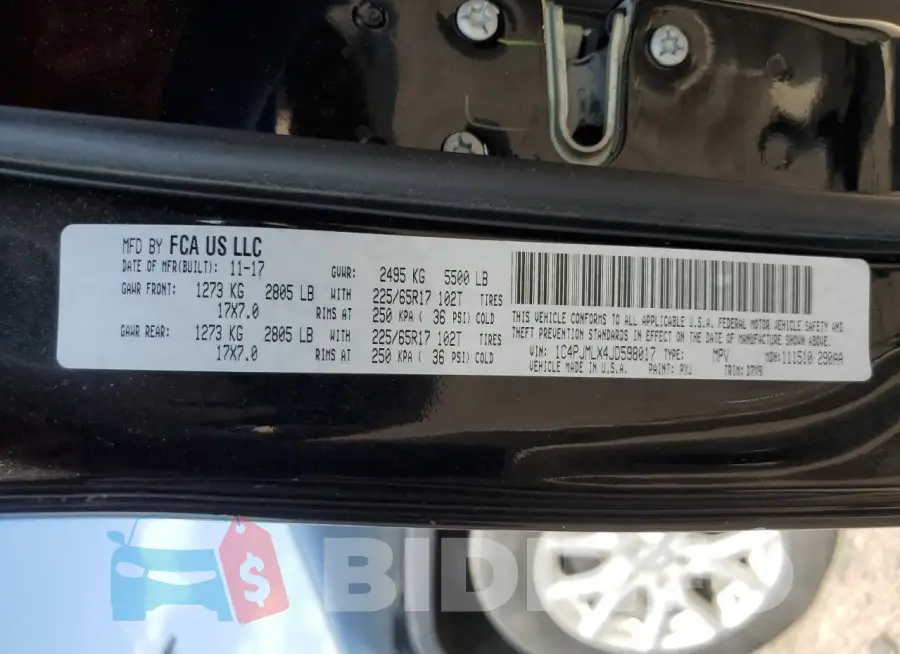 1C4PJMLX4JD598017 Photo# 13