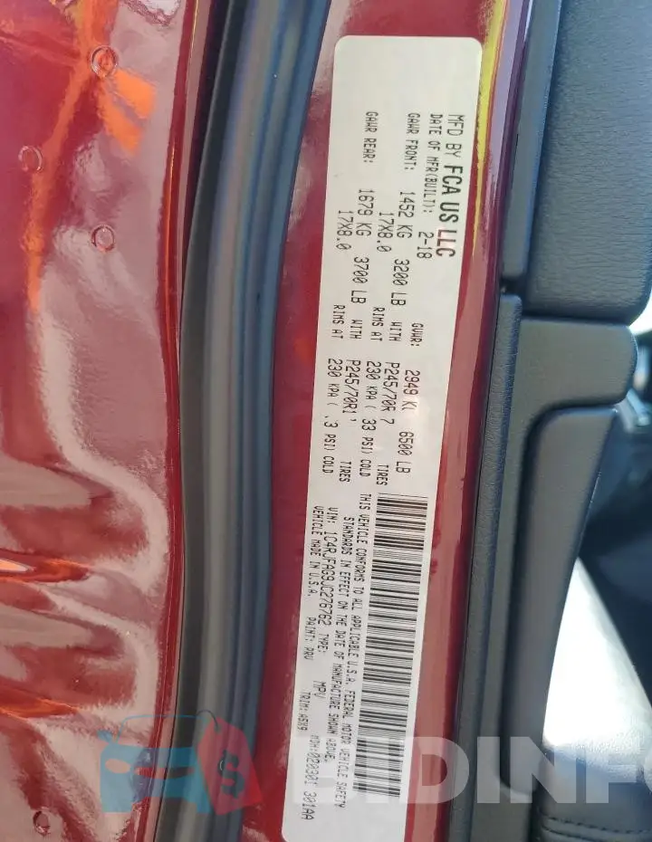 1C4RJFAG9JC276762 Photo# 13