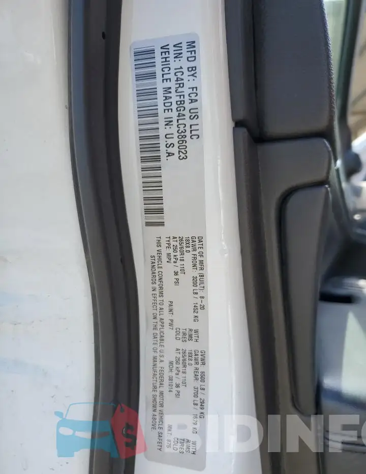 1C4RJFBG4LC386023 Photo# 13