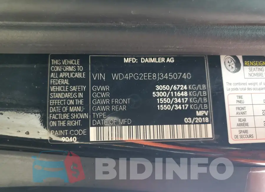 WD4PG2EE8J3450740 Photo# 14
