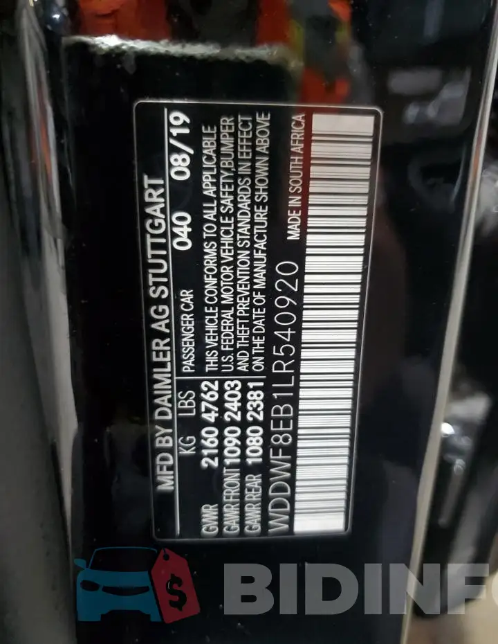 WDDWF8EB1LR540920 Photo# 12