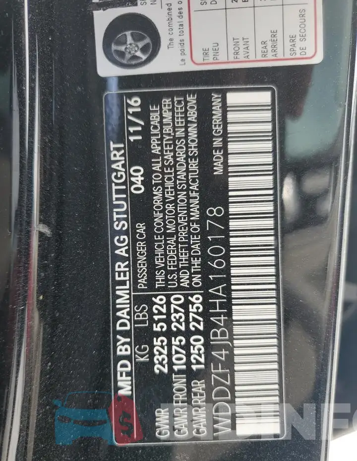 WDDZF4JB4HA160178 Photo# 12