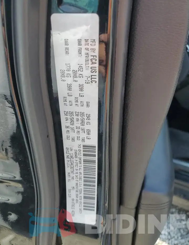 1C4RDJDG4KC827347 Photo# 13