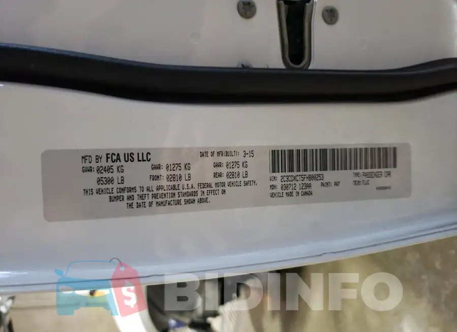 2C3CDXCT5FH800253 Photo# 12