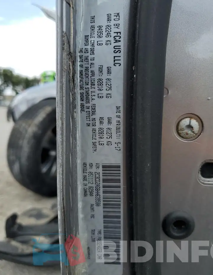 2C3CDZAG8HH639580 Photo# 13
