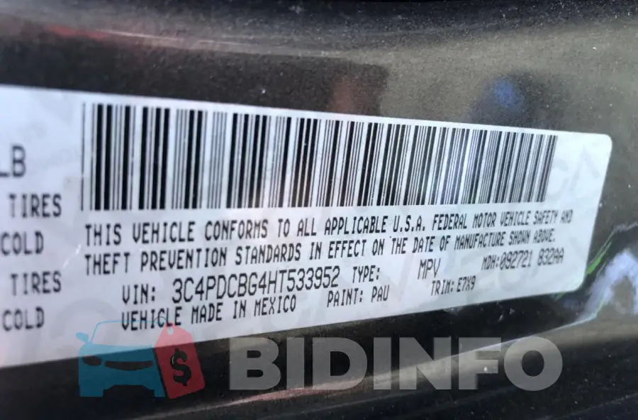 3C4PDCBG4HT533952 Photo# 10