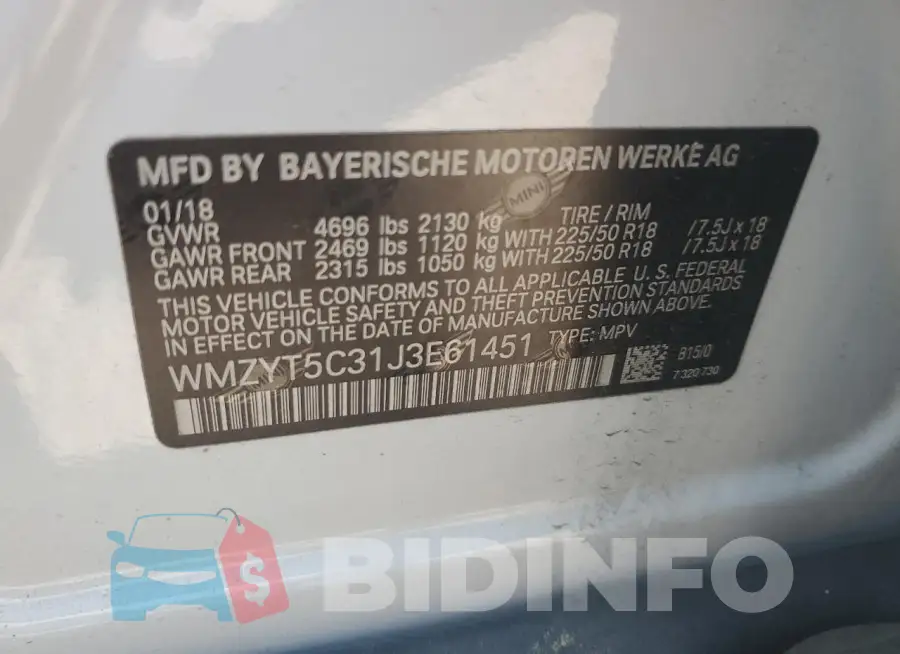 WMZYT5C31J3E61451 Photo# 12