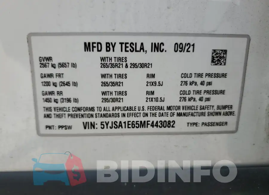 5YJSA1E65MF443082 Photo# 12