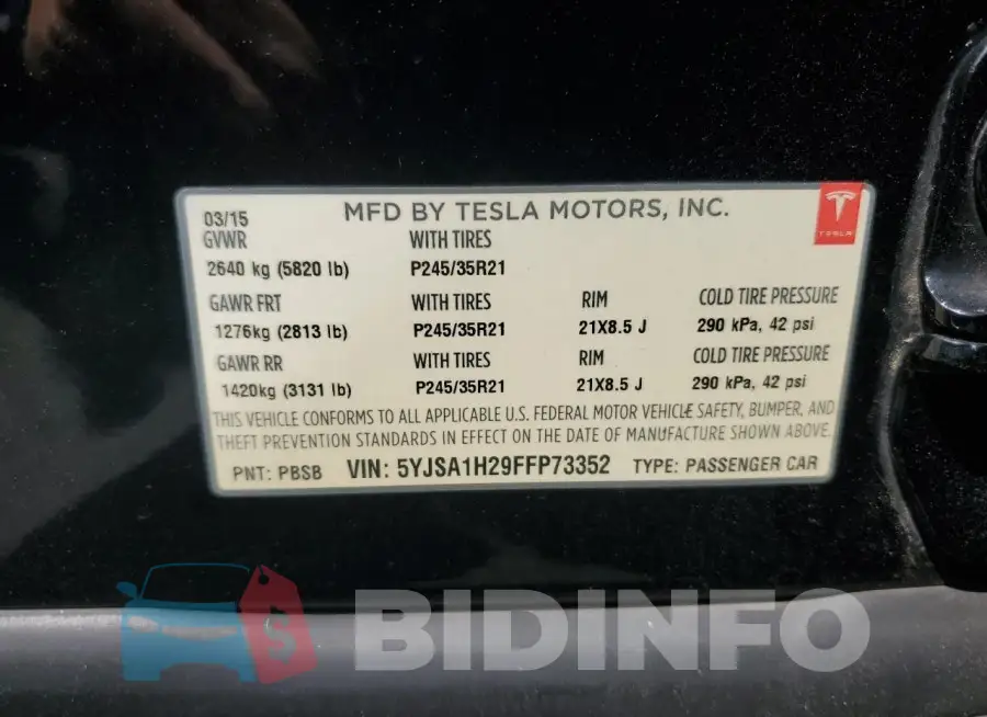 5YJSA1H29FFP73352 Photo# 12
