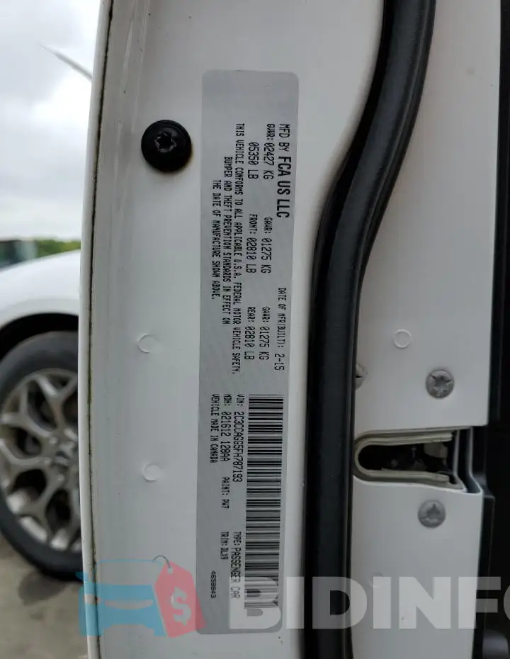 2C3CCAGG5FH787193 Photo# 12