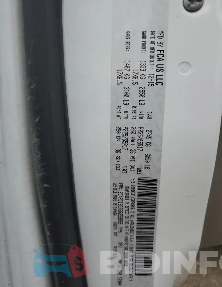 2C4RC1BG7GR259888 Photo# 14