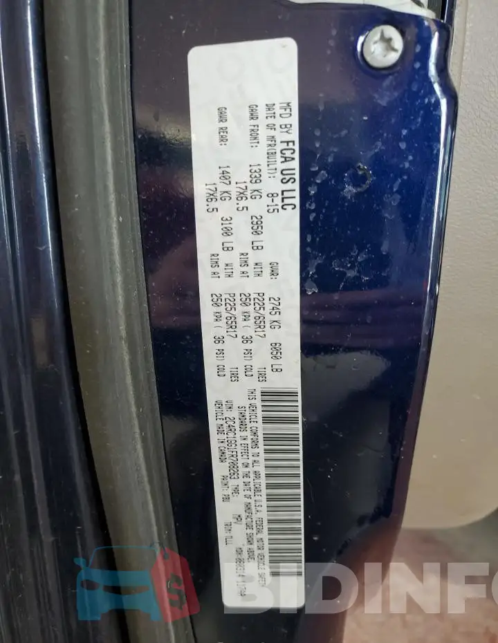 2C4RC1GG1FR708263 Photo# 14