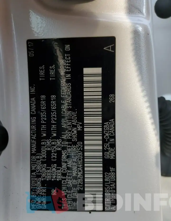 2T2BZMCA4HC097520 Photo# 12