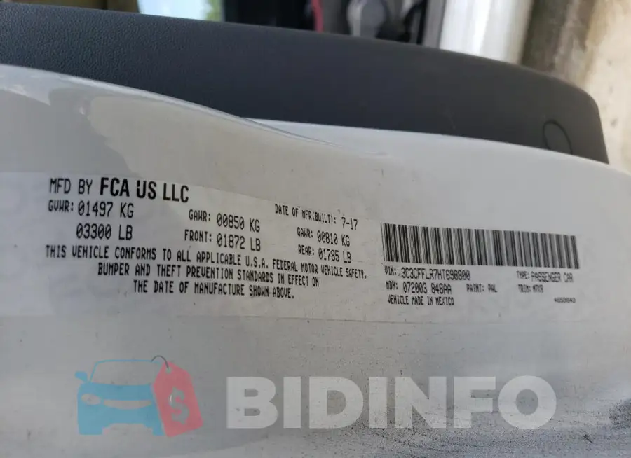 3C3CFFLR7HT698800 Photo# 12