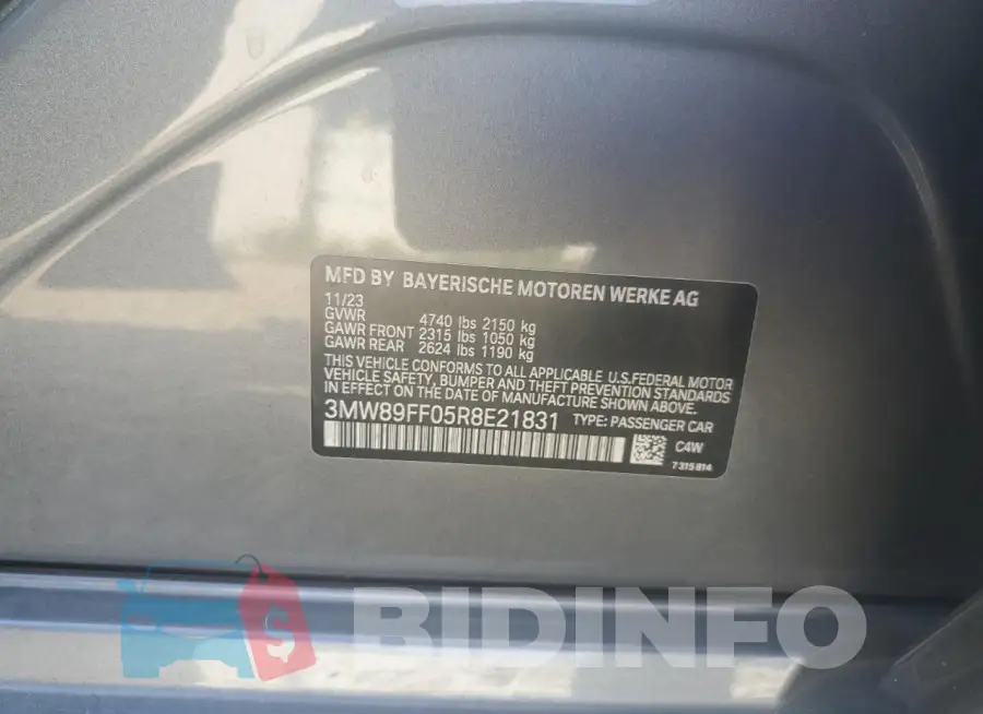 3MW89FF05R8E21831 Photo# 12