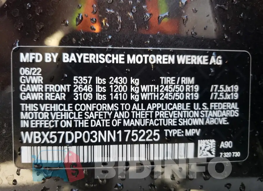 WBX57DP03NN175225 Photo# 14