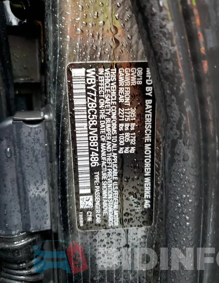WBY7Z8C58JVB87486 Photo# 13