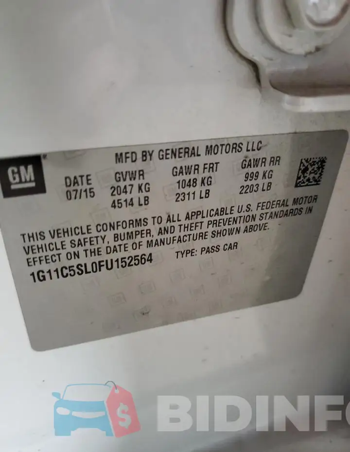 1G11C5SL0FU152564 Photo# 12