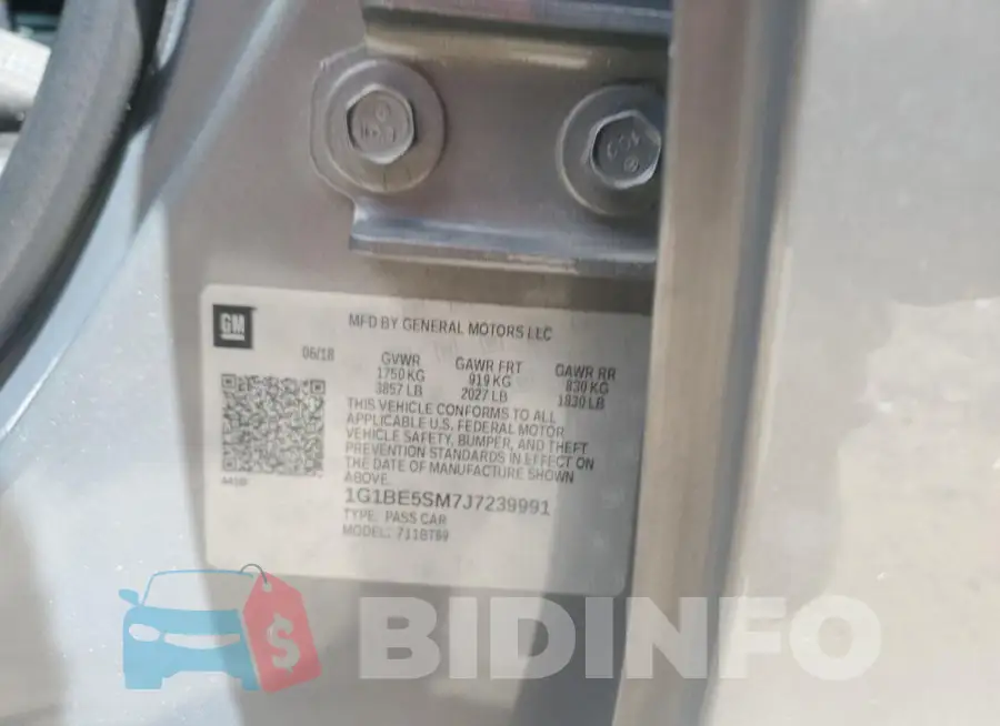 1G1BE5SM7J7239991 Photo# 12