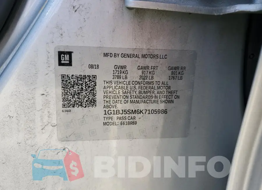 1G1BJ5SM6K7105986 Photo# 12