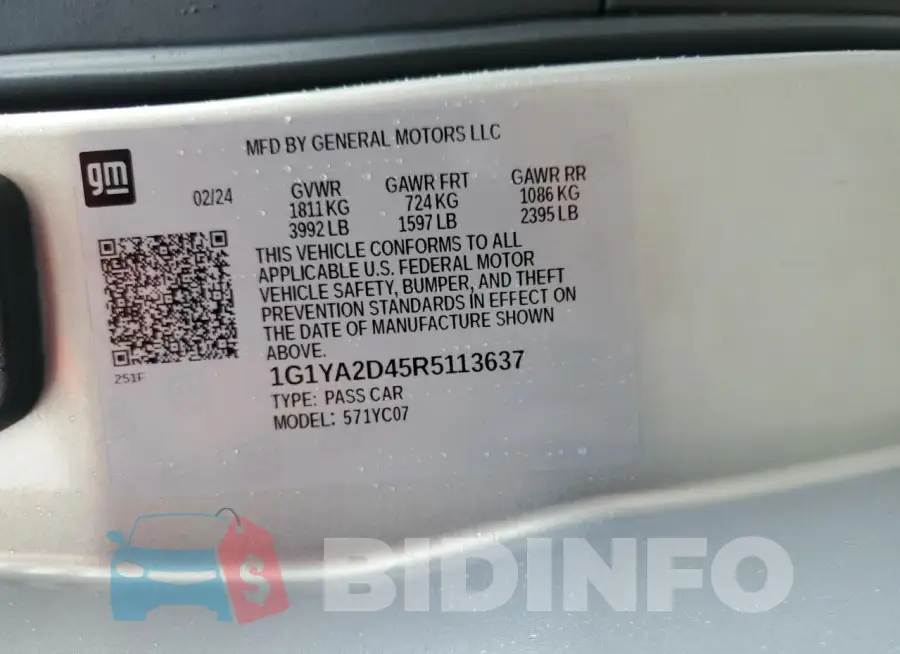 1G1YA2D45R5113637 Photo# 12