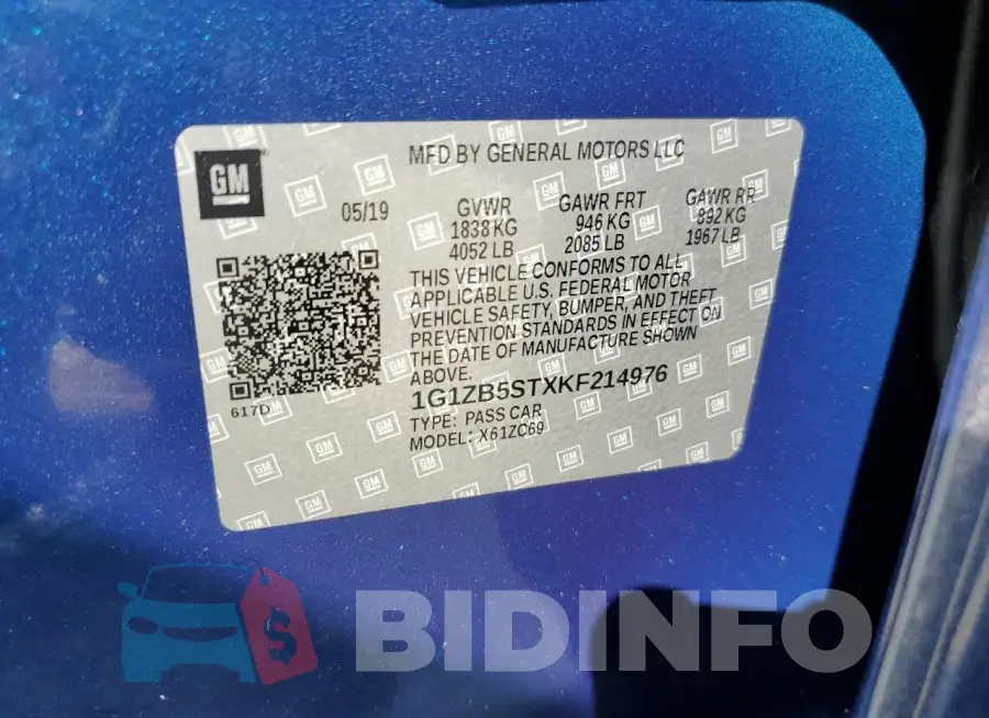 1G1ZB5STXKF214976 Photo# 12