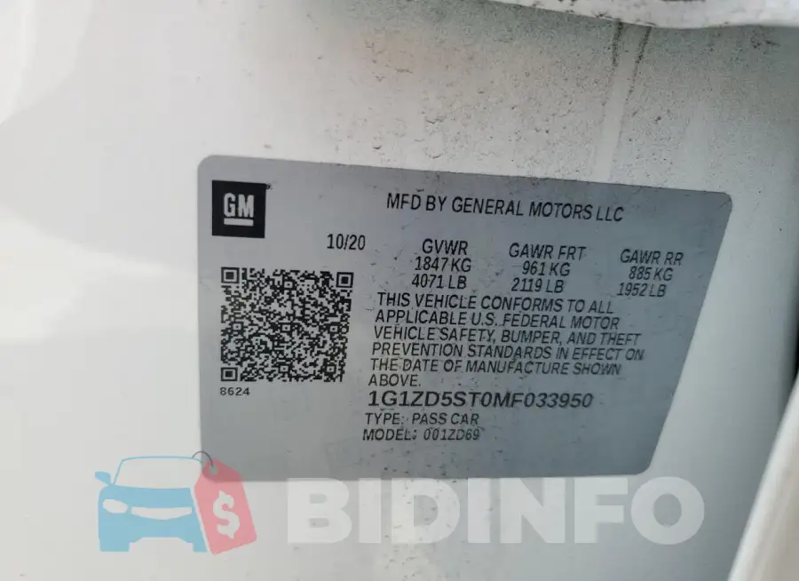 1G1ZD5ST0MF033950 Photo# 12