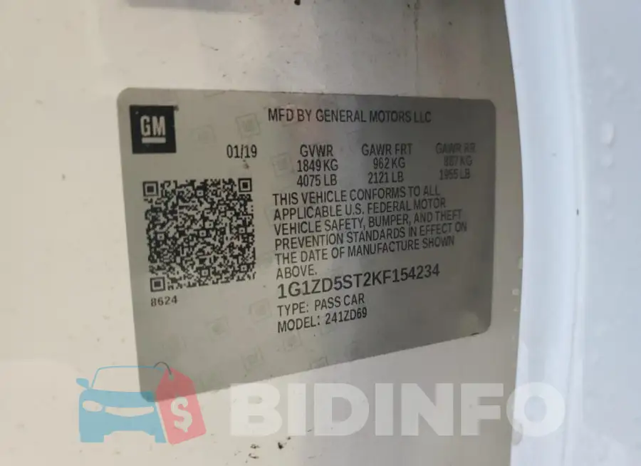 1G1ZD5ST2KF154234 Photo# 12