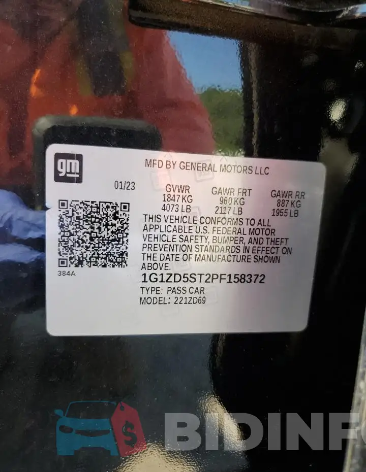 1G1ZD5ST2PF158372 Photo# 12