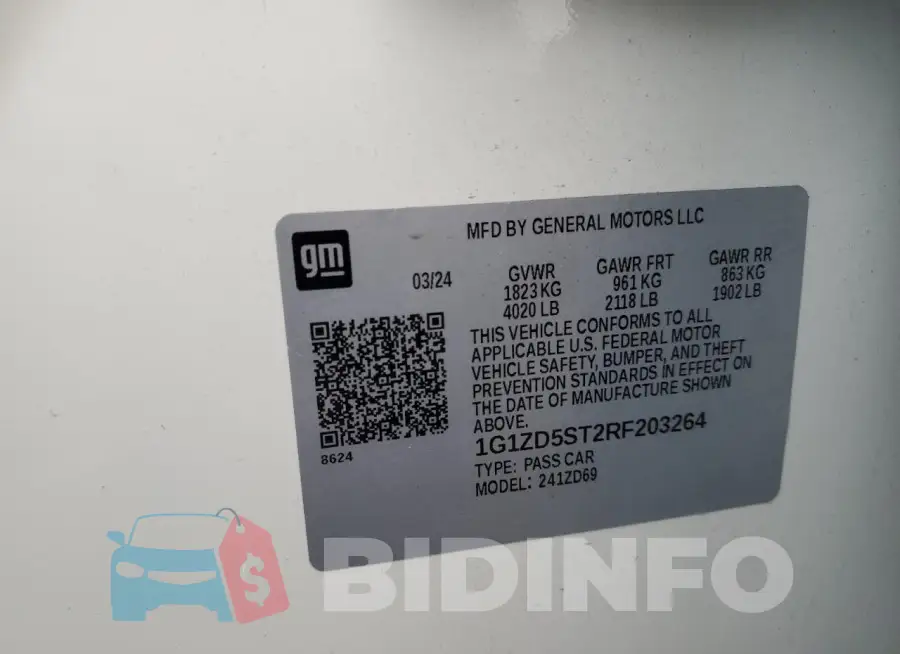1G1ZD5ST2RF203264 Photo# 12