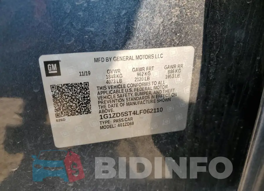 1G1ZD5ST4LF062110 Photo# 12