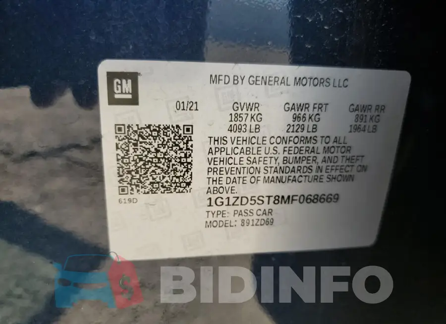 1G1ZD5ST8MF068669 Photo# 12