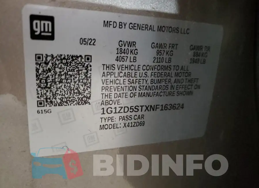 1G1ZD5STXNF163624 Photo# 12