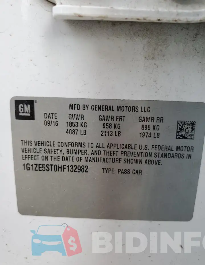 1G1ZE5ST0HF132982 Photo# 12