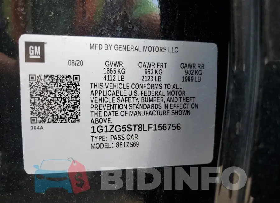 1G1ZG5ST8LF156756 Photo# 12