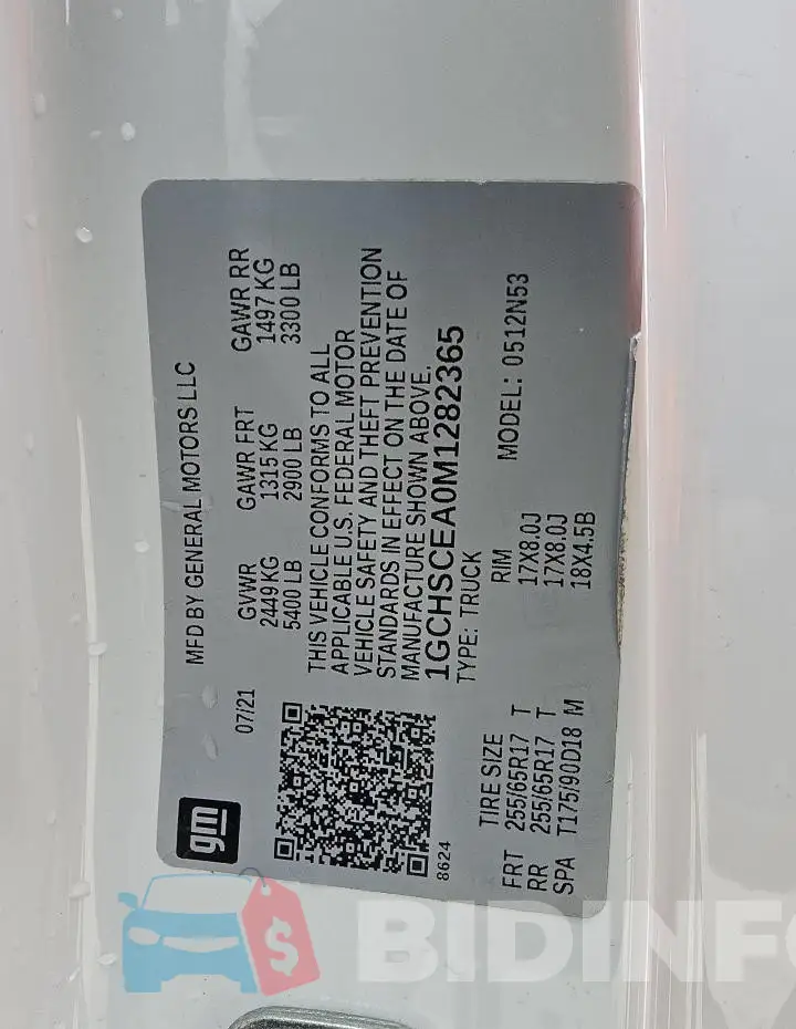 1GCHSCEA0M1282365 Photo# 13