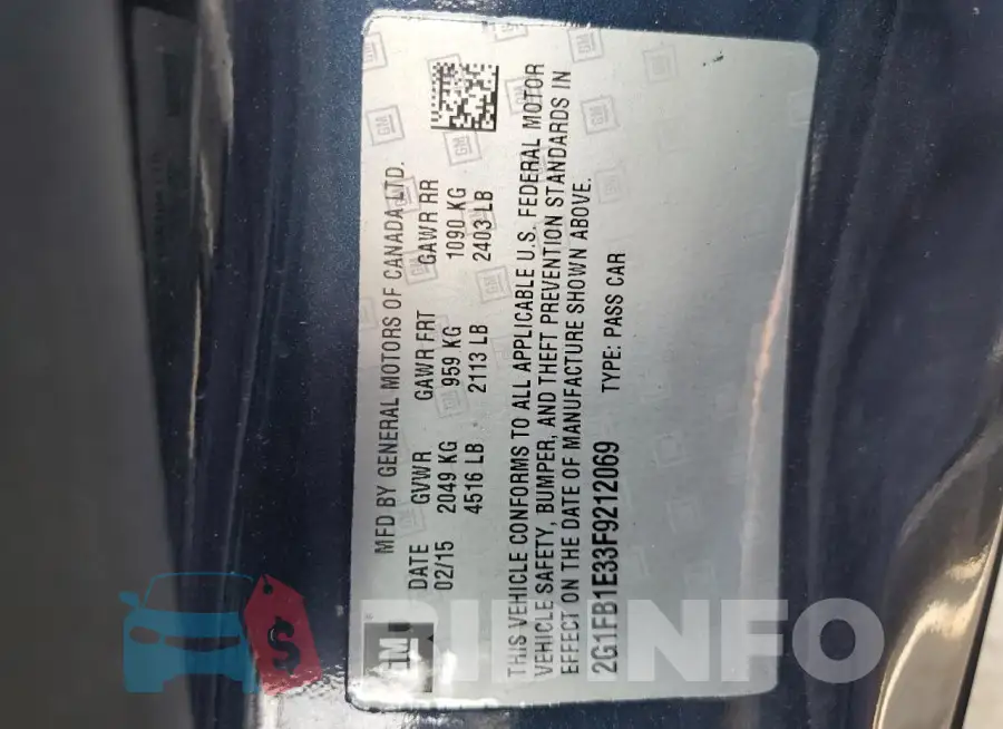2G1FB1E33F9212069 Photo# 12