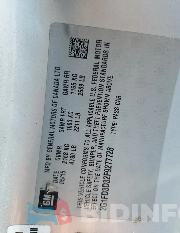 2G1FD3D32F9277728 Photo# 12