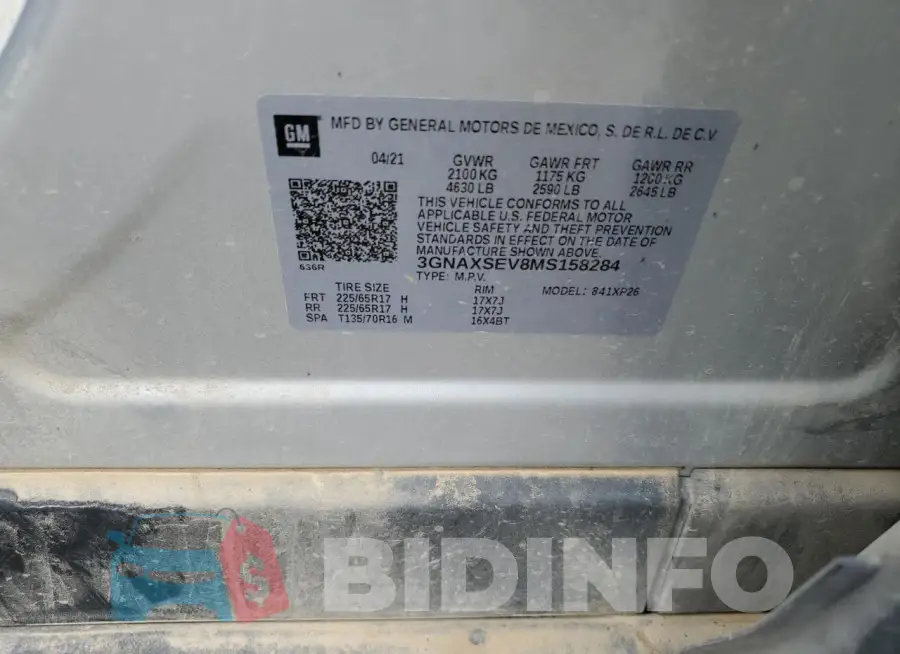 3GNAXSEV8MS158284 Photo# 12