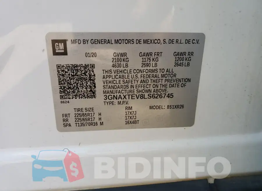 3GNAXTEV8LS626745 Photo# 13