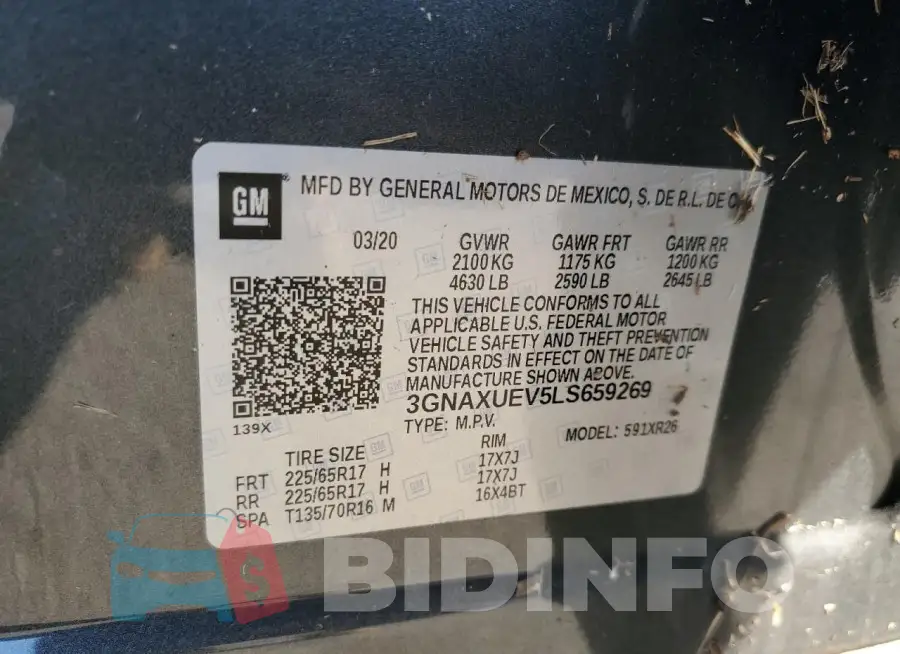 3GNAXUEV5LS659269 Photo# 13