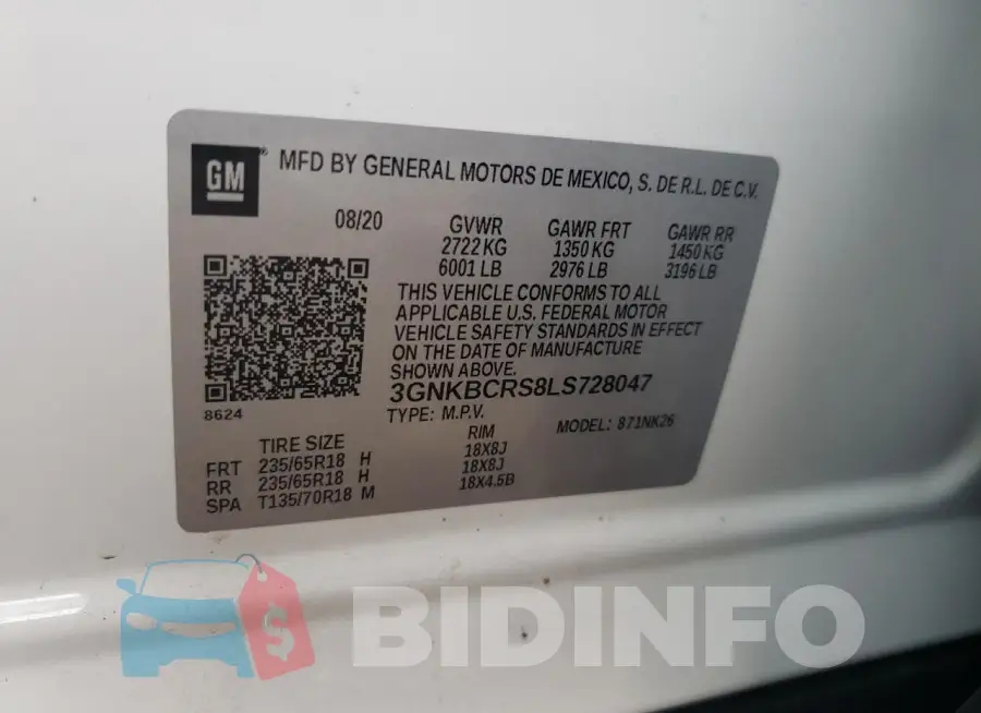 3GNKBCRS8LS728047 Photo# 12
