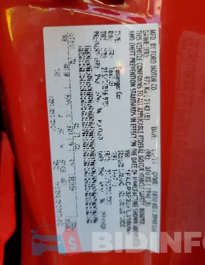 1FADP3F23FL318098 Photo# 12