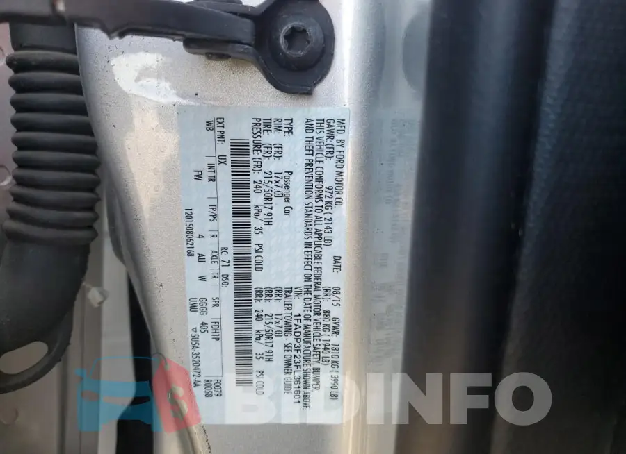 1FADP3F23FL361601 Photo# 12