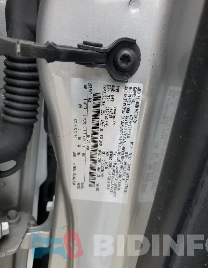 1FADP3F27JL224721 Photo# 13