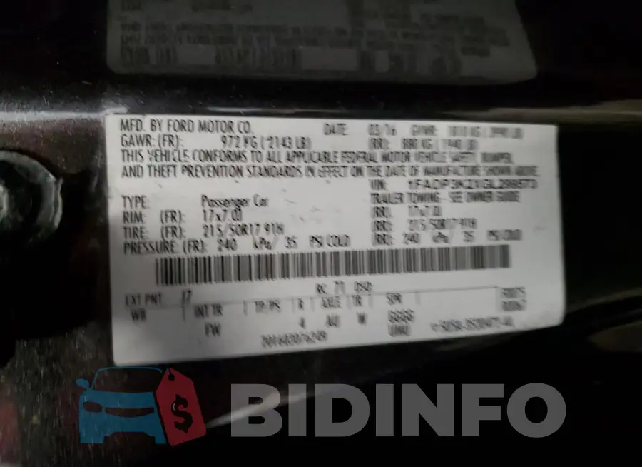 1FADP3K2XGL299573 Photo# 12